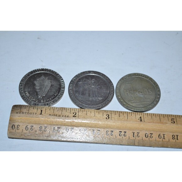 Paradise Island Casino $1 Slot Gaming Token Bahamas 1979 Cable Beach Harrah's - Picture 3 of 5